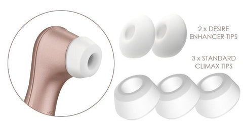 Satisfyer Pro Deluxe Climax Heads 5 Pack - Vibrator Accessories