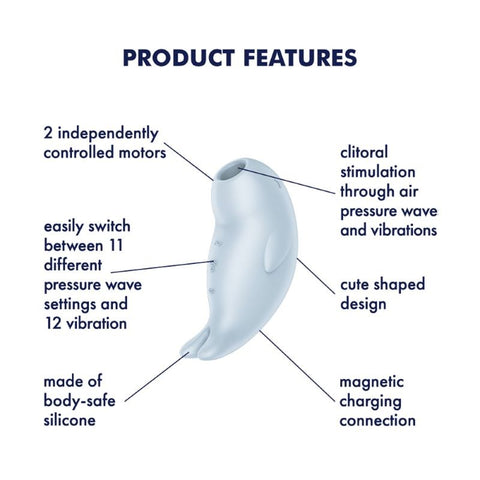 Satisfyer Seal You Soon Air Pulse Clitoral Massager - Clit Ticklers and Pulsators