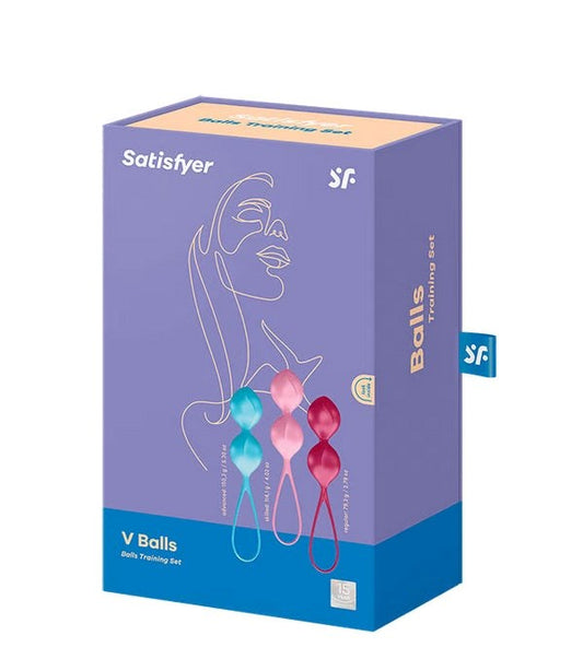 Satisfyer V Balls Orgasm Traning Set - Love Eggs and Kegel Exercisers