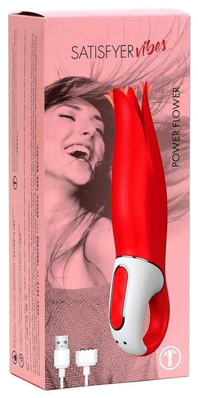 Satisfyer Power Flower USB Rechargeable Clitoral Vibrator - G-Spot Vibrators