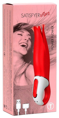 Satisfyer Power Flower USB Rechargeable Clitoral Vibrator - G-Spot Vibrators
