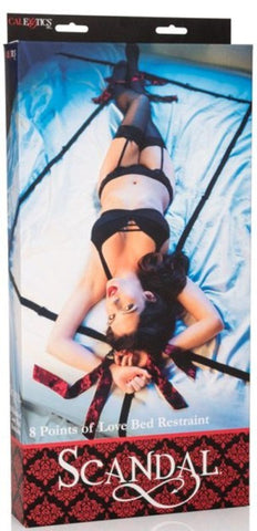 Scandal 8 Points of Love Bed Restraint - Cuffs and Restraints
