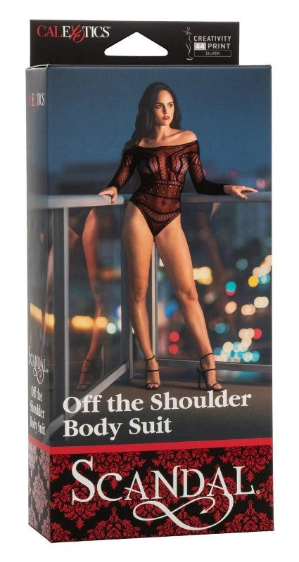 Scandal Off the Shoulder Body Suit - Hosiery