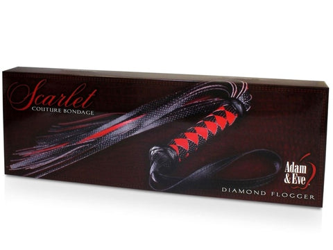 Scarlet Couture Diamond Flogger - Whips And Crops