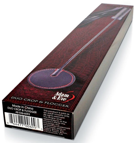 Scarlet Couture Duo Crop and Flogger - Whips And Crops