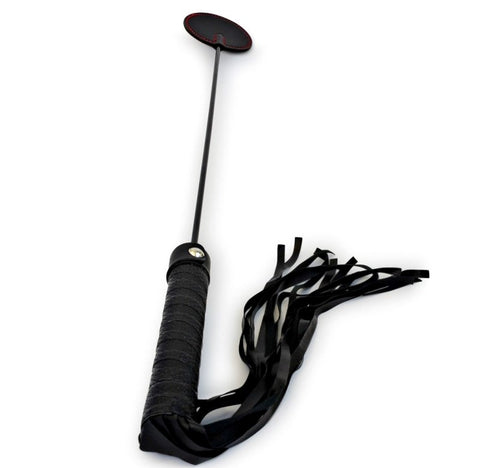 Scarlet Couture Duo Crop and Flogger - Whips And Crops