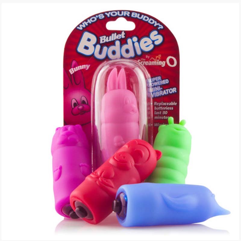 ScreamingO Bullet Buddies Red Monkey - - Clit Ticklers and Pulsators