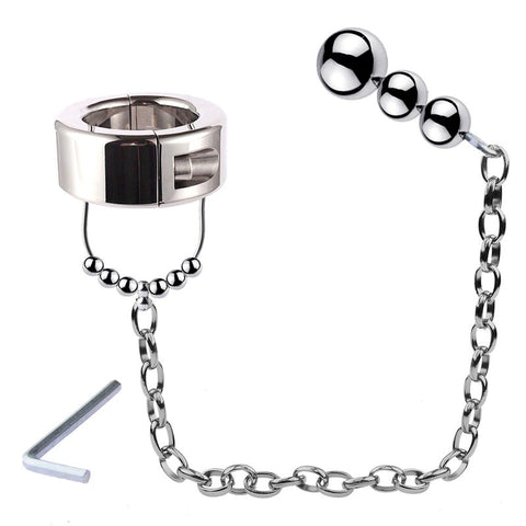 Scrotum Testicle Restraint Chain - Ball and Cock Toys
