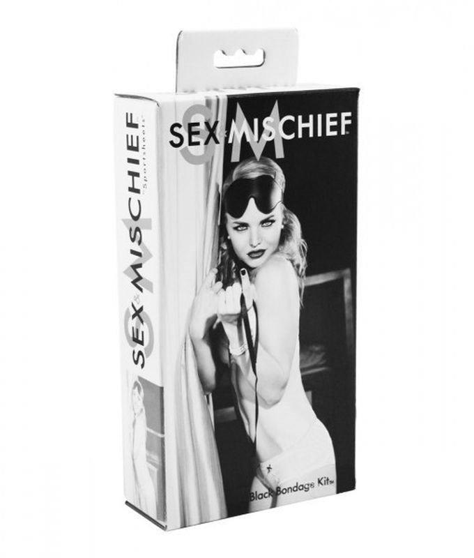 Sex & Mischief Bondage Kit Black - - Bondage Kits