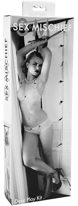 Sex and Mischief Door Play Kit - Cuffs and Restraints