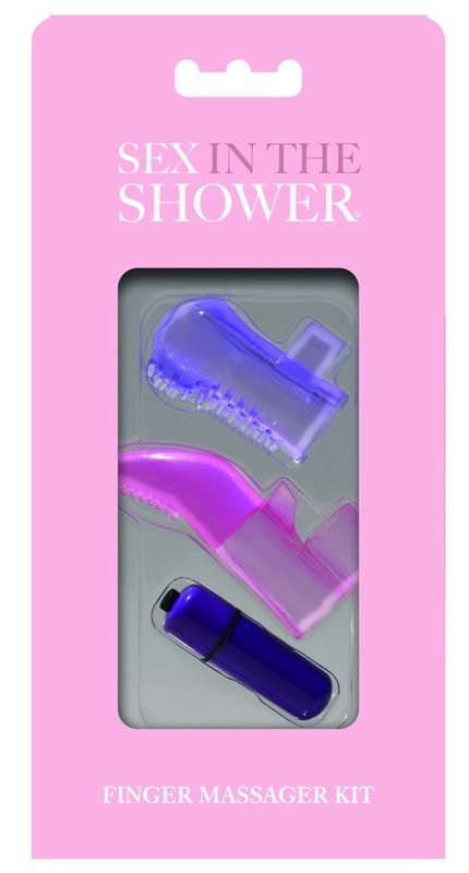 Sex in the Shower Finger Massager Kit - - Finger and Tongue Vibrators