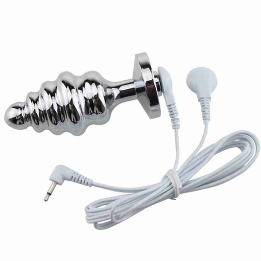 Shock Therapy Screw Thread Butt Plug - Electro Sex