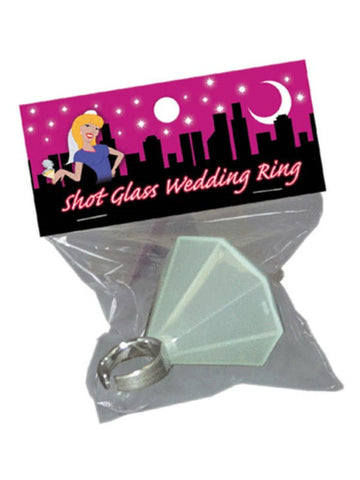 Shot Glass Wedding Ring - Bachelorette and Bucks