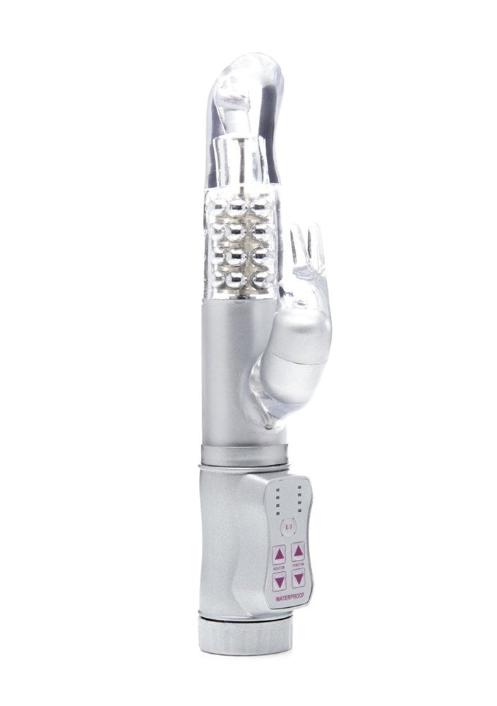 Shots Toys Rabbit Deluxe Silver - Rabbit Vibrators