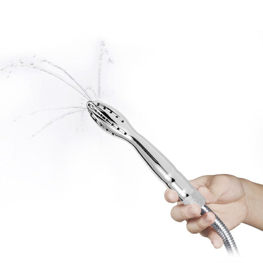 Shower Head Anal Enema - Steel Sex Toys
