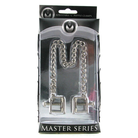 Siege Adjustable BDSM Nipple Stretcher Clamps - Nipple and Clit Clamps
