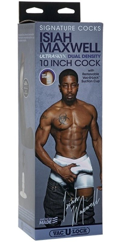 Signature Cocks Isiah Maxwell 10 inch Ultraskyn Cock - - Realistic Dildos