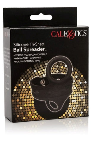 Silicone Tri-Snap Ball Spreader - Ball and Cock Toys