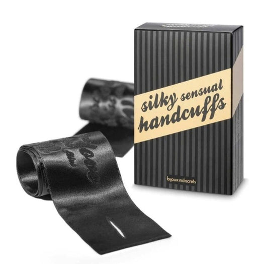 Bijoux Indiscrets Silky Sensual Restraints - Luxurious Satin Handcuffs - Cuffs and Restraints