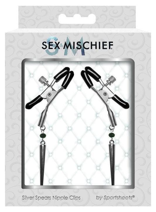 Silver Spears Nipple Clips - Nipple and Clit Clamps