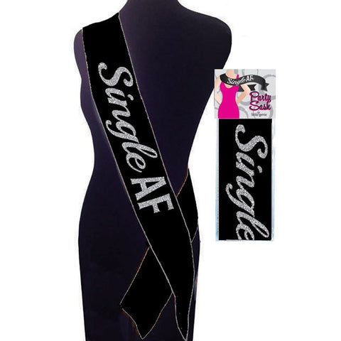 Single AF Sash - Party Gifts and Novelties