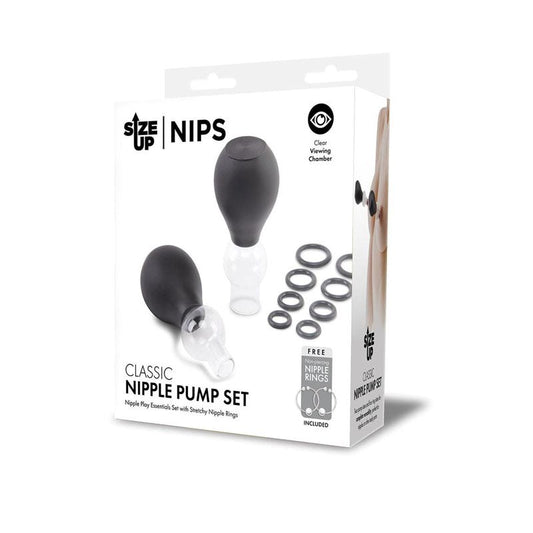 Size Up Classic Nipple Pump Set - Nipple and Clit Clamps