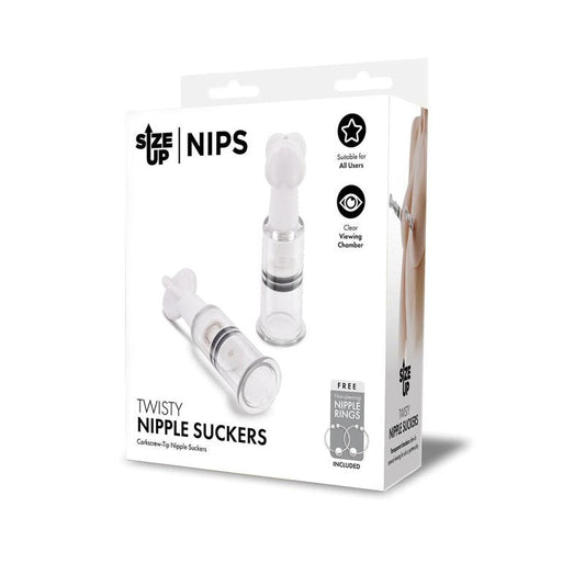 Size Up Twisty Nipple Suckers - Nipple and Clit Clamps