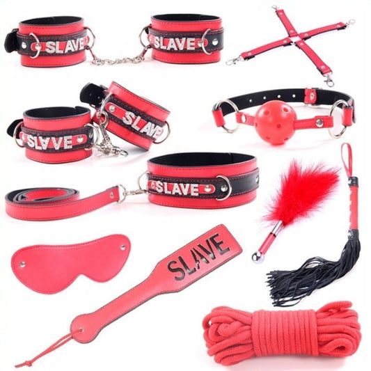 Slave 10 PCS Bondage Kit - Bondage Kits