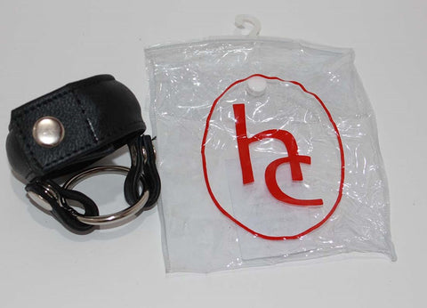 Slick Weighted Cock Ring in Leather - Ball and Cock Toys
