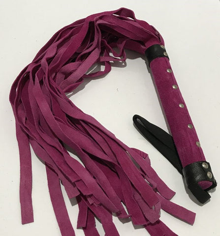 Soft Suede Bondage Flogger - Whips And Crops