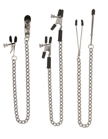 Spartacus Adjustable Clamp Set - Nipple and Clit Clamps