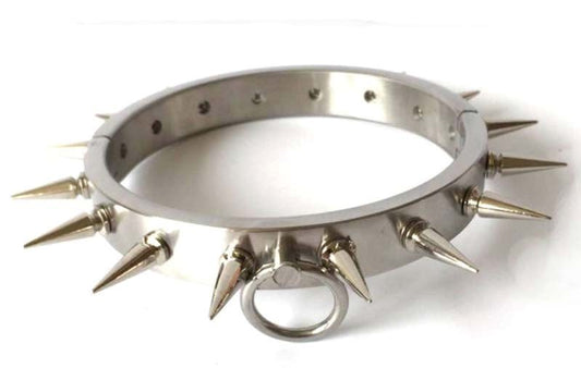 Spiked Metal BDSM Collar - Collars and Leads