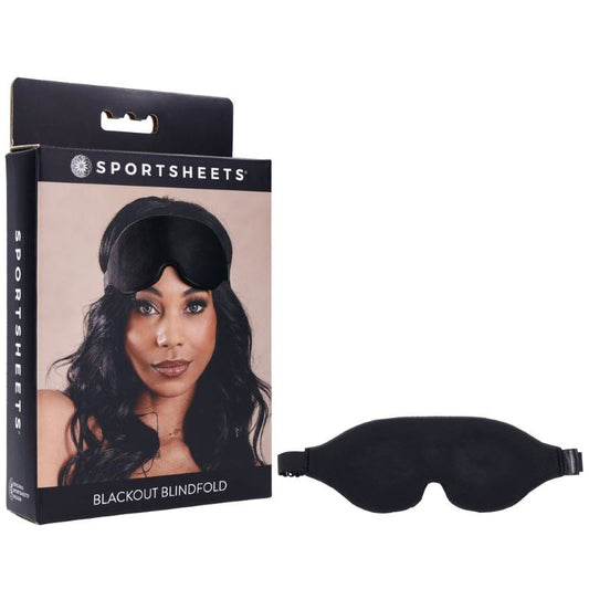 Sensual Sensory Deprivation - Sportsheets Blackout Blindfold - Masks And Blindfolds
