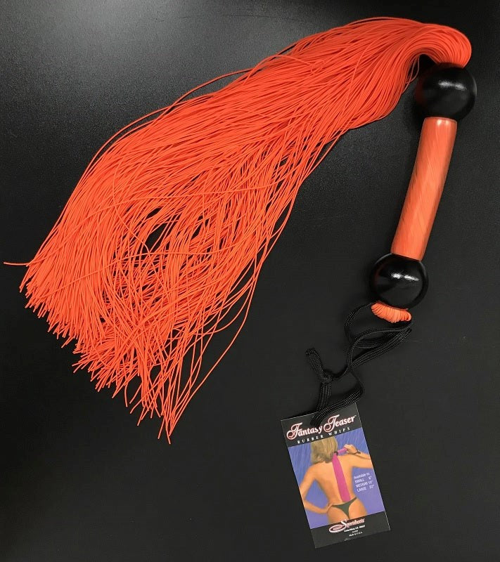 Sportsheets Large Rubber Whip Orange - - Whips And Crops