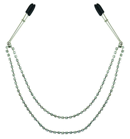 Sportsheets Midnight Bling Nipple Clips - Nipple and Clit Clamps