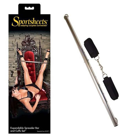 Sportsheets Spreader Bar & Cuffs Set - Spreaders and Hangers