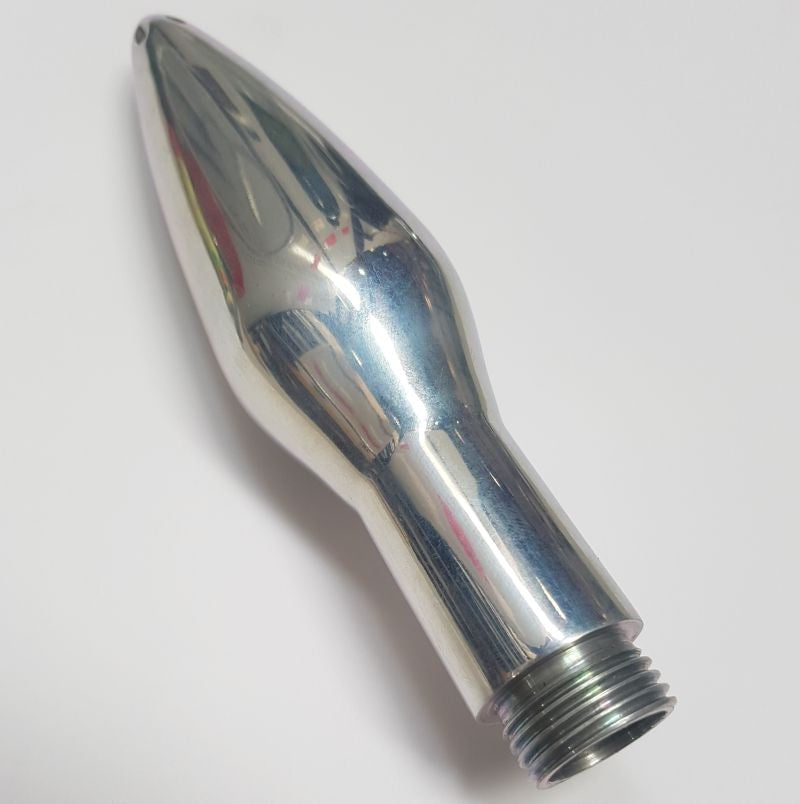 Steel Anal Douche Nozzle Attachment - - Steel Sex Toys