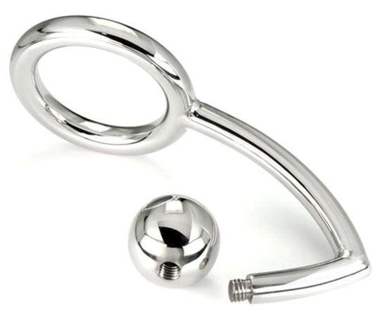Steel Cock Ring Anal Intruder - Spreaders and Hangers