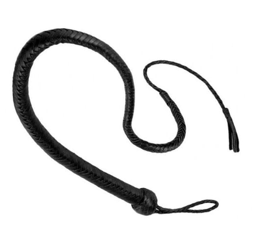 Stockmans Black Leather Whip 60cm - Whips And Crops