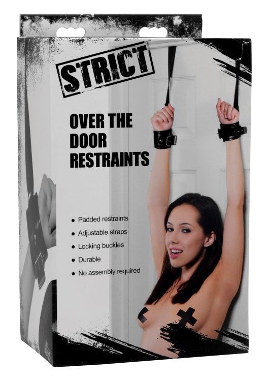 Strict Over The Door Restraints Black - - Cuffs And Restraints