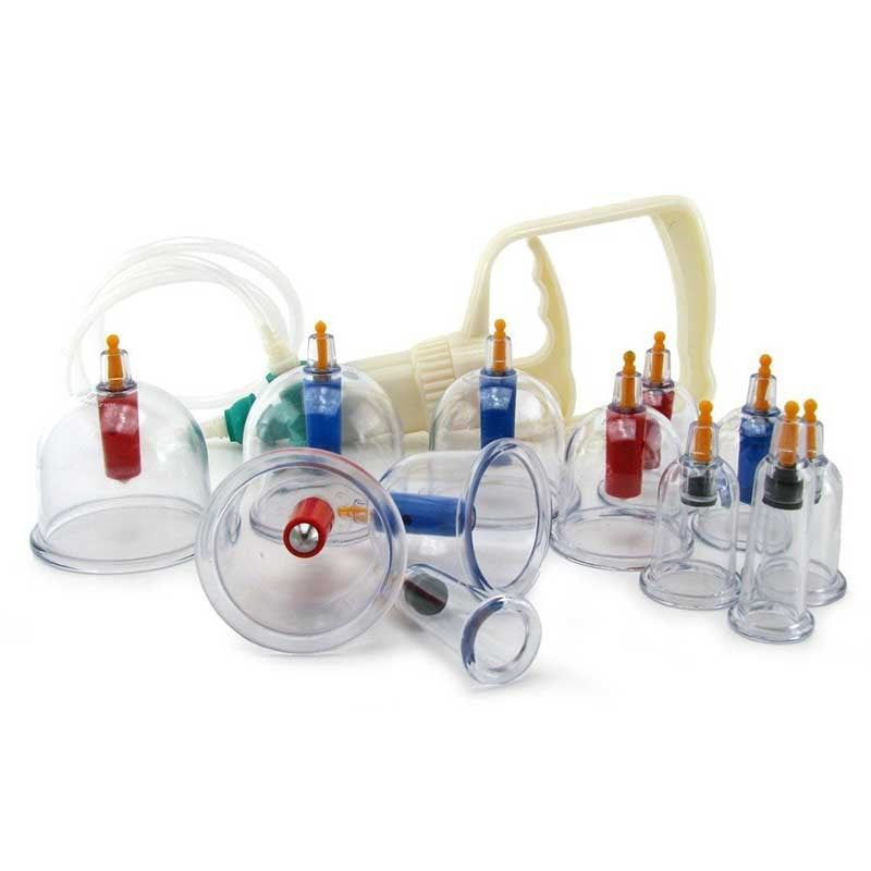 Sukshen 12 Piece Cupping System - - Nipple and Clit Clamps