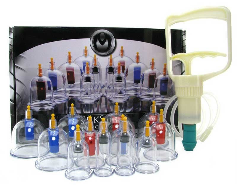 Sukshen 12 Piece Cupping System - - Nipple and Clit Clamps