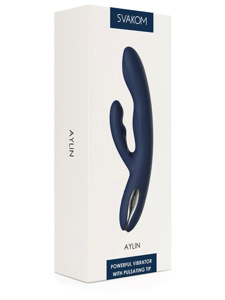 Svakom Aylin Pulsating Dual Headed Rabbit Vibrator - - Rabbit Vibrators