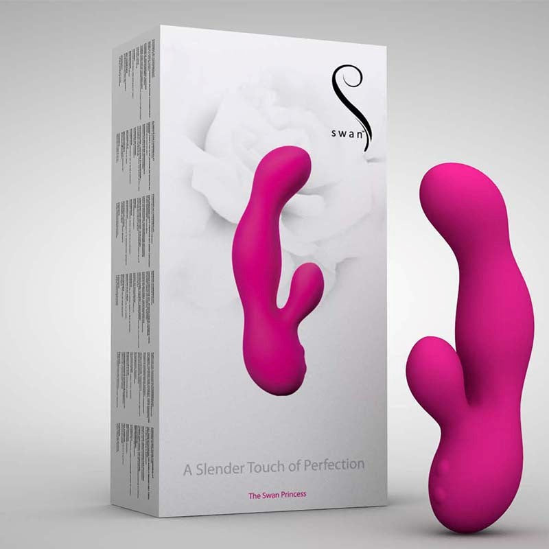 The Swan 4 Princess Rabbit - Dual Motors, Rechargeable, and Travel-Ready - Rabbit Vibrators