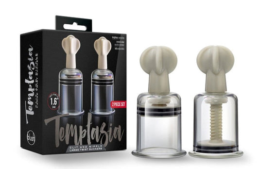 Temptasia Adjustable Pleasure Suckers - Heighten Your Senses - Nipple and Clit Clamps