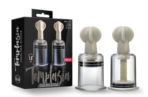 Temptasia Adjustable Pleasure Suckers - Heighten Your Senses - Nipple and Clit Clamps