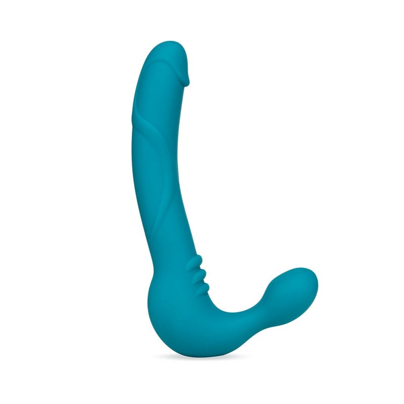 Temptasia Luna Strapless Silicone Dildo Teal - - Strap On Sextoys