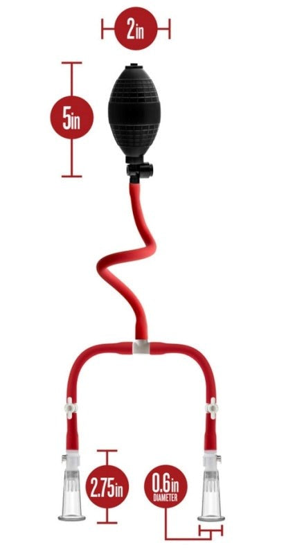 Temptasia Nipple Squeeze Pump System - Breast and Nipple Toys