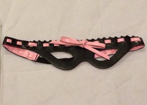 Temptations Direct Leather Mask with Stylish Lace - Fancy Dress Ups