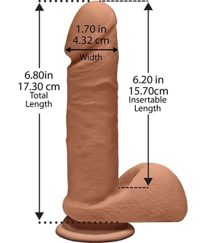 The D Perfect D 7 Inch Caramel - - Realistic Dildos